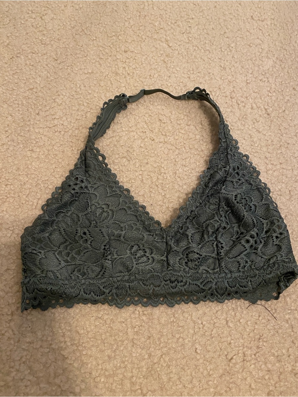 Aerie halter bralette wireless triangle bra size M
